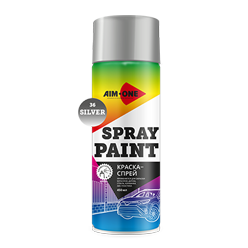Spray paint silver