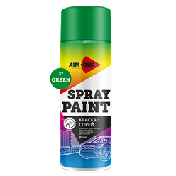 Spray paint green
