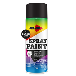 Spray paint black matt